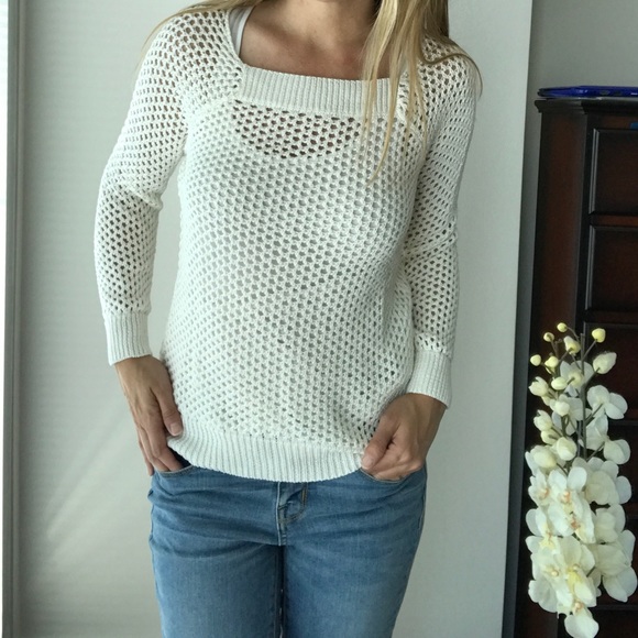 Madewell Sweaters - Madewell Wallace open knit cream sweater